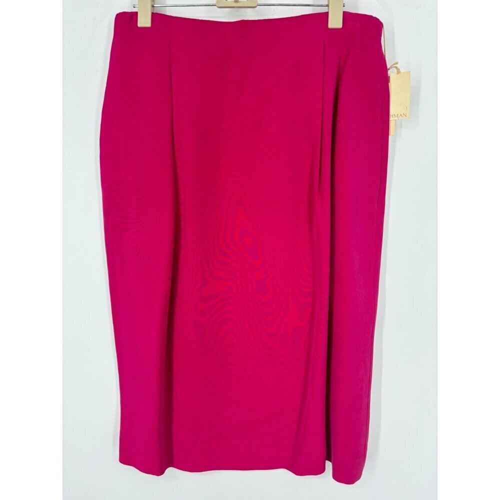 NWT Deadstock Vintage Diane‎ Buchman Hot Pink Pencil Skirt 12